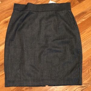 NWT H&M tweed tailored skirt black &white size 10